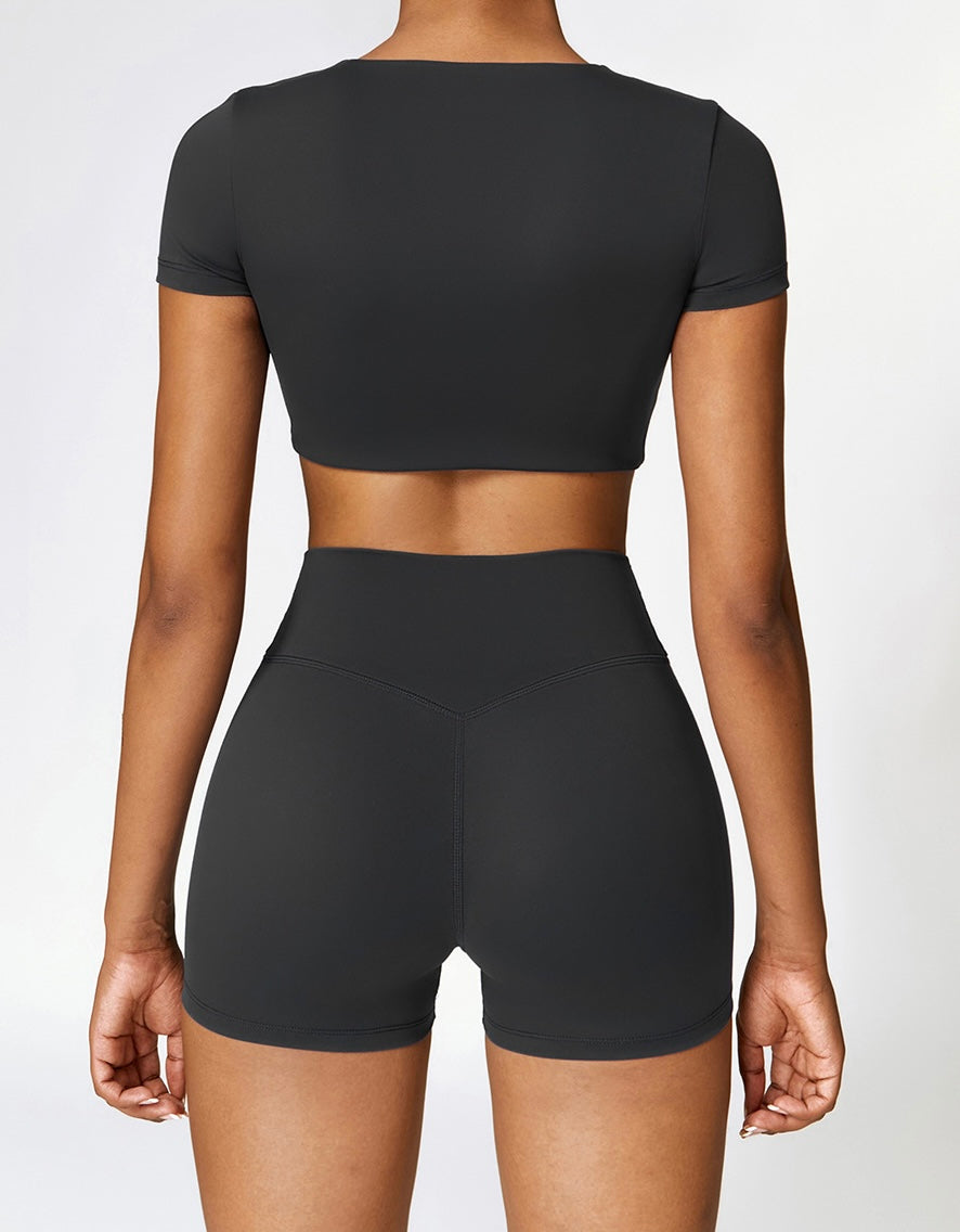 Sport Yoga Butt Scrunch Flat 3'' Shorts