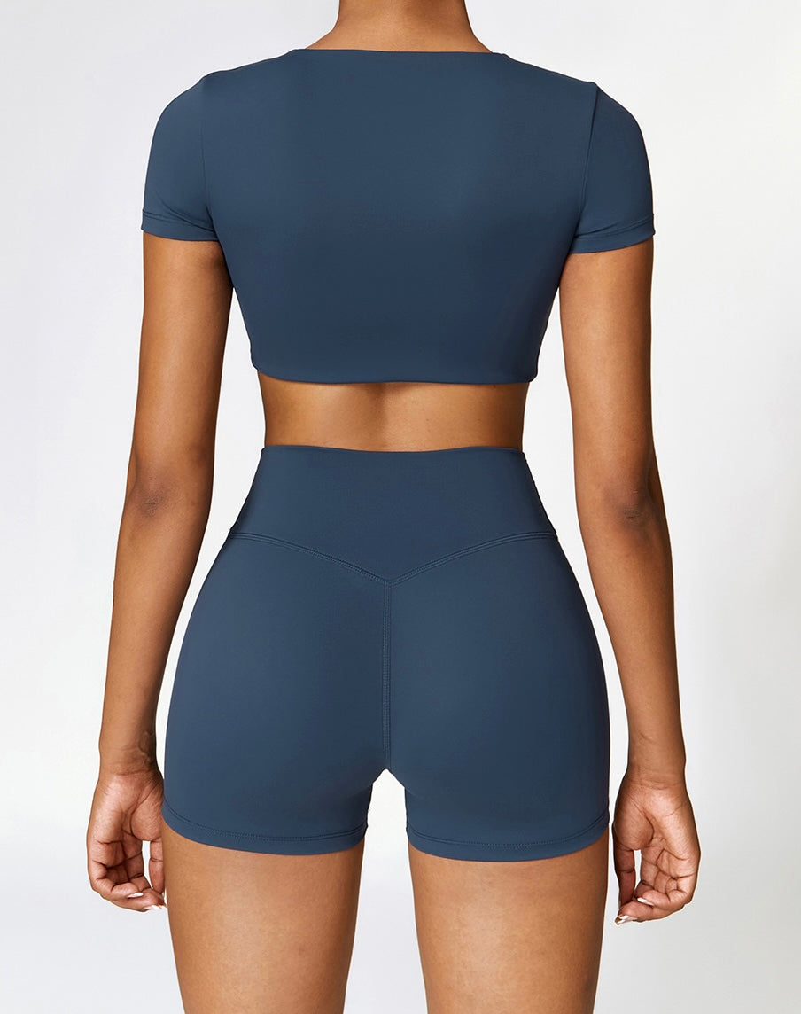 Sport Yoga Butt Scrunch Flat 3'' Shorts